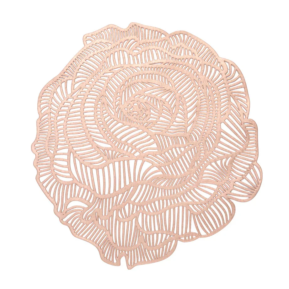Chilewich Round Rose Placemats - Rose Gold