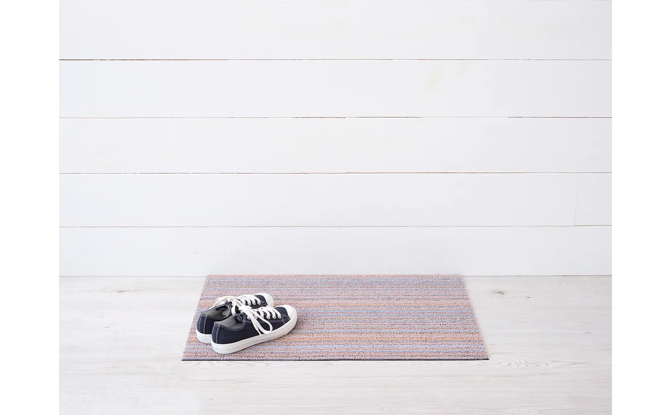 Chilewich Shag Skinny Stripe Door Mat – Periwinkle – 18" x 28" - Image 2