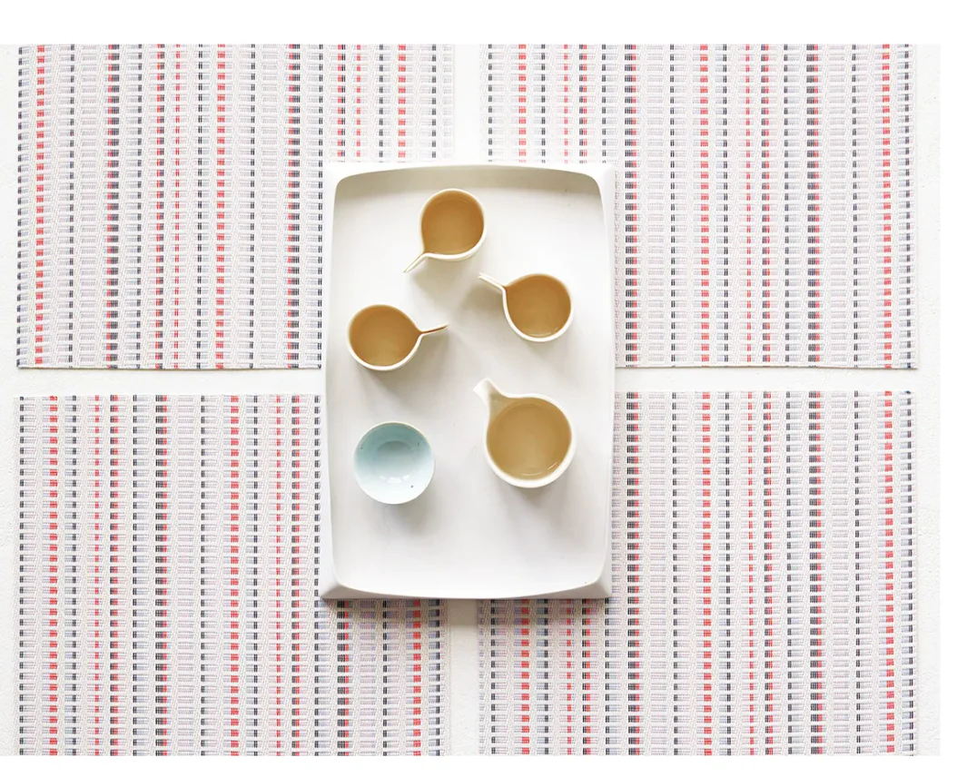 Chilewich Tambour Rectangle Place Mat – Pop - Image 2