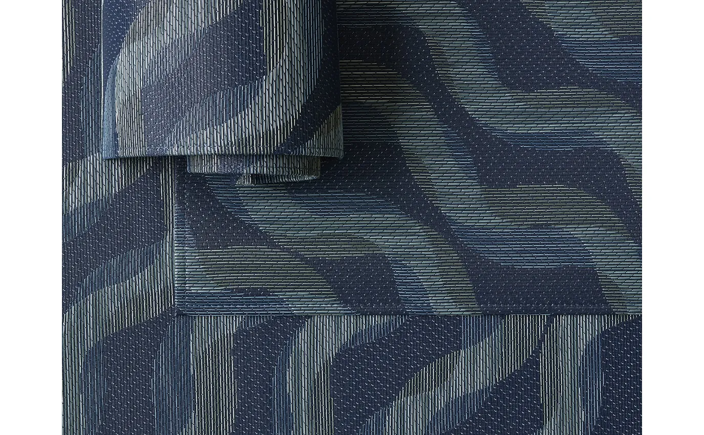 Chilewich Twist Floor Mat – Ocean – 35" x 48" - Image 2