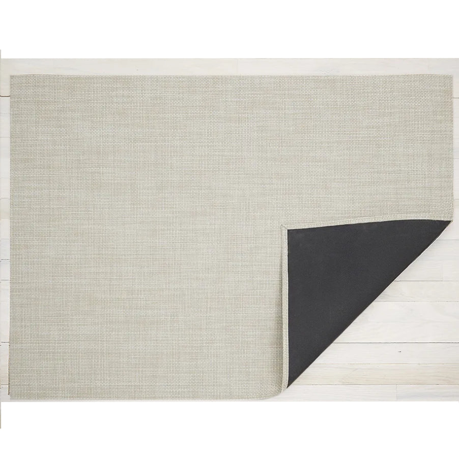 Chilewich Woven Mini Basketweave Floor Mat โ Khaki โ 35" x 48"