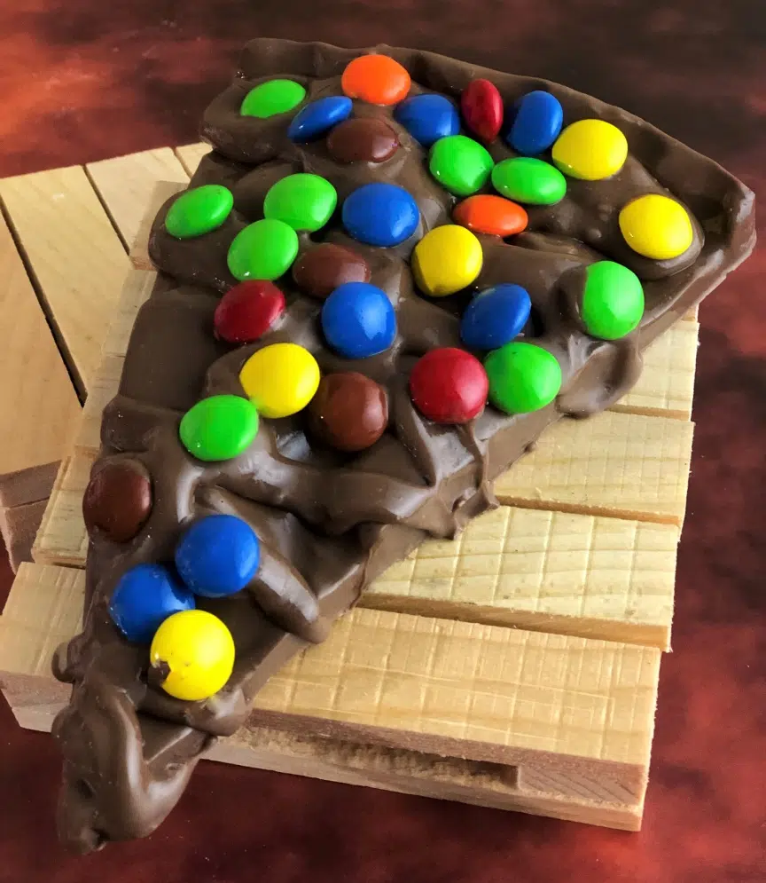 Chocolate Pizza Company Milk Chocolate Colorful Candy Slice – 6oz.** - Image 3