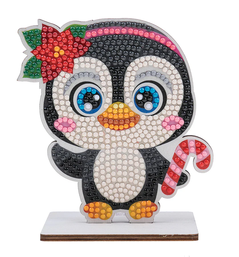 Chrystal Art Craft Kit – Festive Buddies – Penguin - Image 2