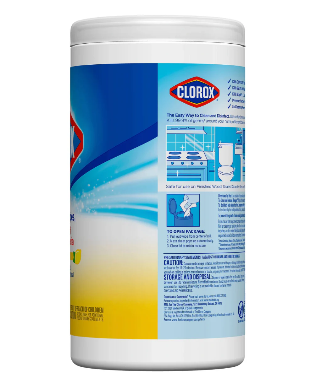 Clorox Disinfecting Wipes - Crisp Lemon Scent 75 ct. - Image 2
