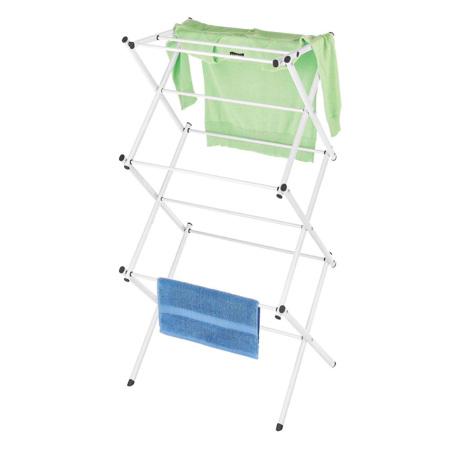 Collapsible Clothes Drying Rack – White - Image 2