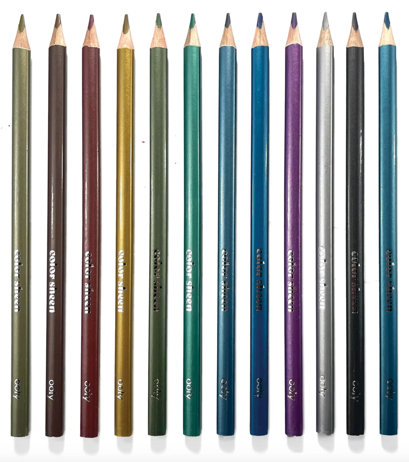 Color Sheen Metallic Colored Pencils - Set of 12 - Image 2