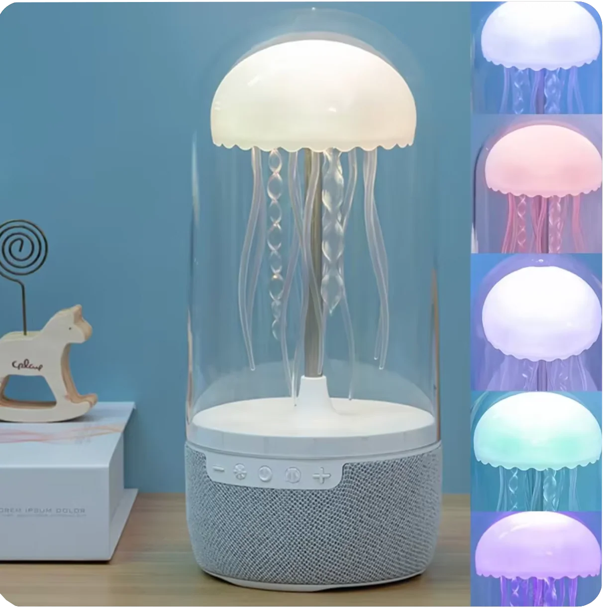 Colorful Jellyfish Mood Lamp Wireless Bluetooth Speaker - Image 2