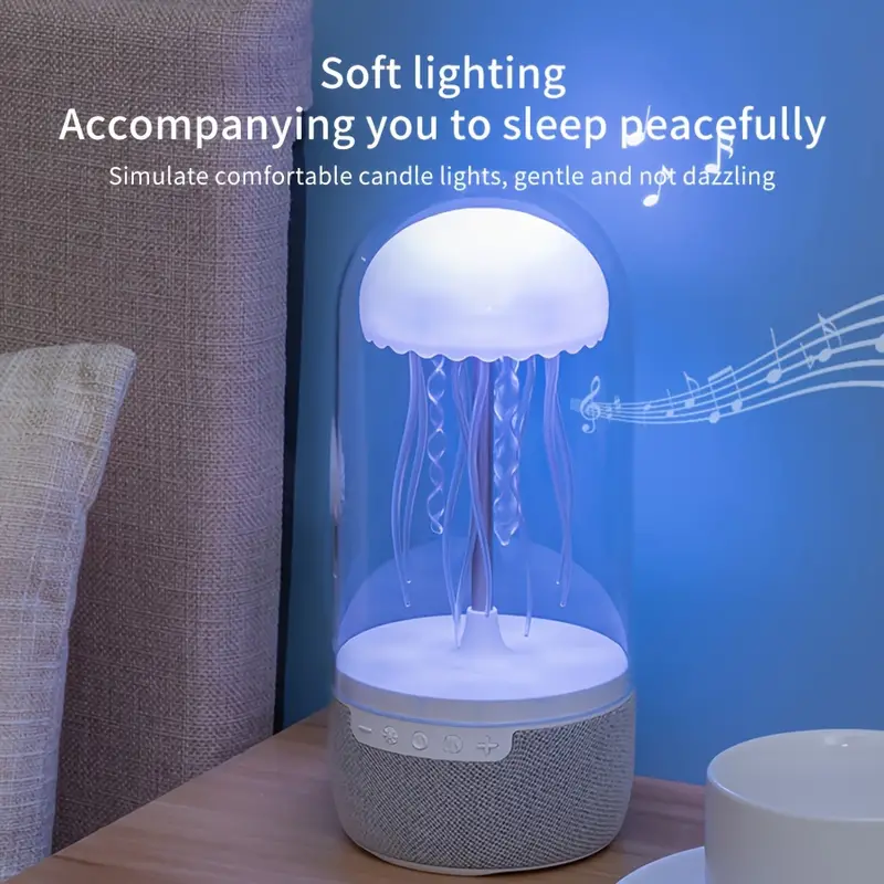 Colorful Jellyfish Mood Lamp Wireless Bluetooth Speaker - Image 3