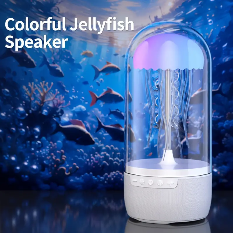 Colorful Jellyfish Mood Lamp Wireless Bluetooth Speaker - Image 4