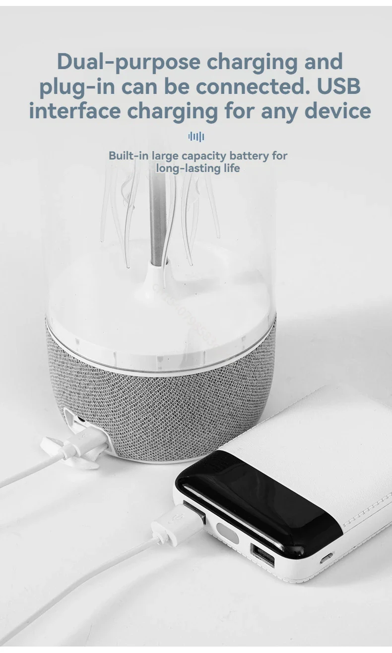 Colorful Jellyfish Mood Lamp Wireless Bluetooth Speaker - Image 9