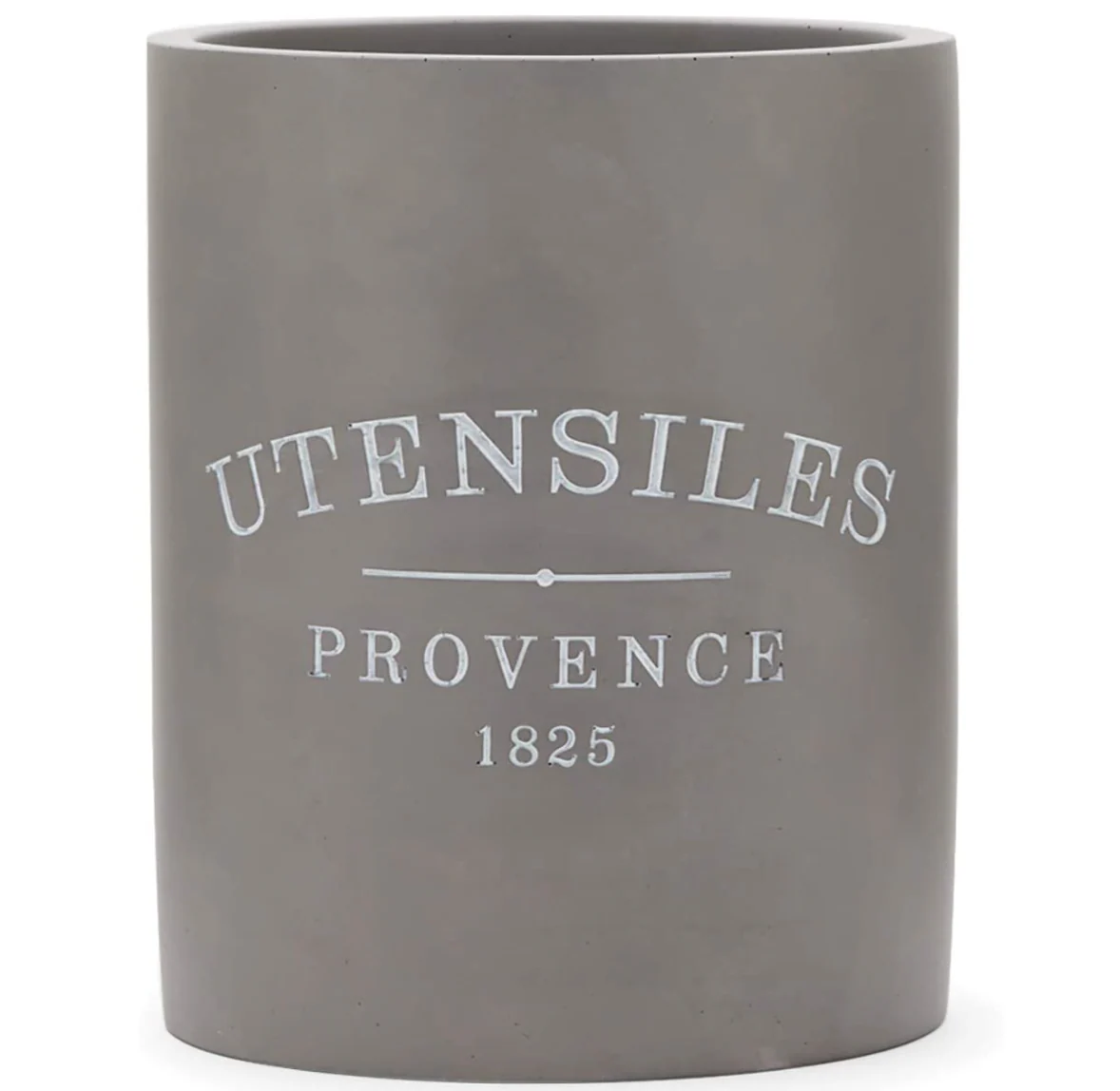 Concrete Utensil Crock or Flower Vase – Gray