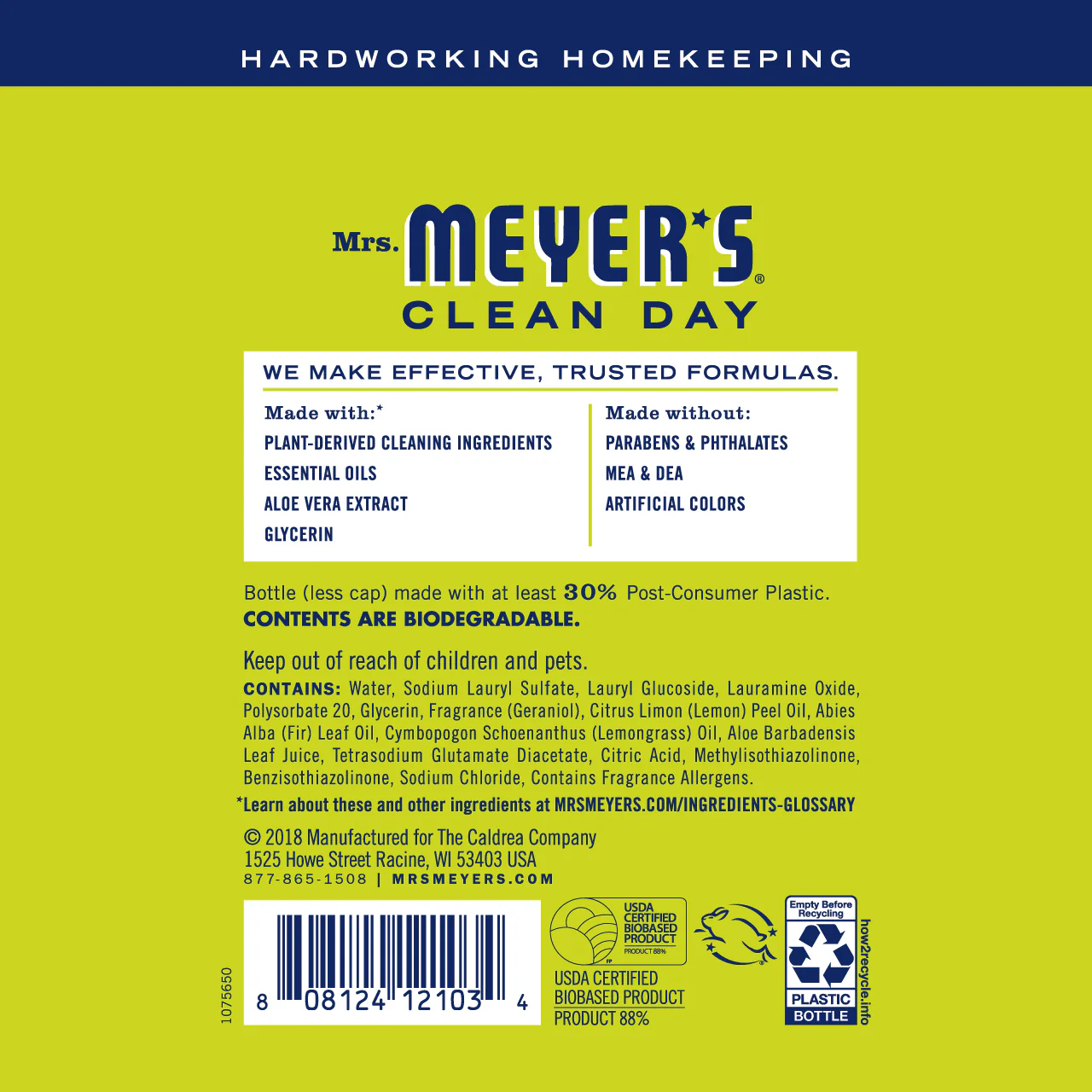 Mrs. Meyer's Lemon Verbena Dish Soap โ 16oz - Image 2