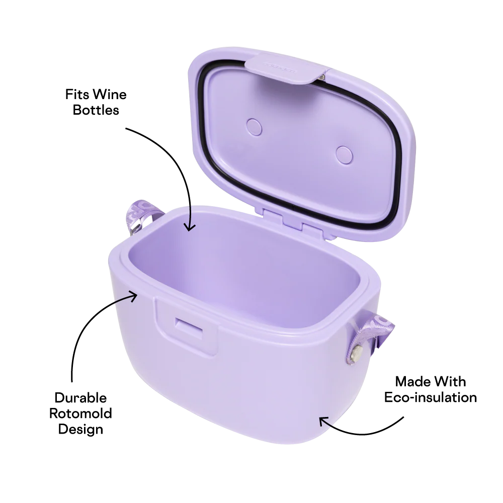 Corkcicle Small Chill Pod Go Hard Cooler – Lilac – 13qt. - Image 2