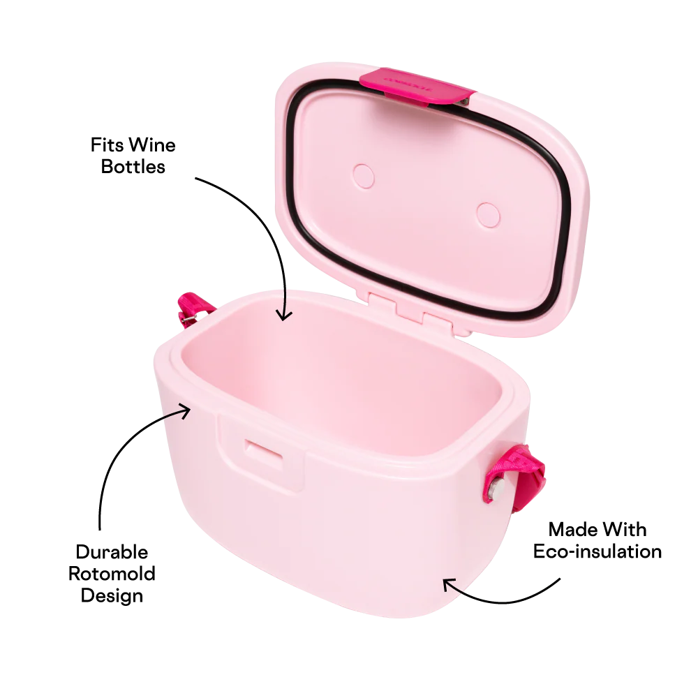 Corkcicle Small Chill Pod Go Hard Cooler – Rose Quartz – 13qt. - Image 2