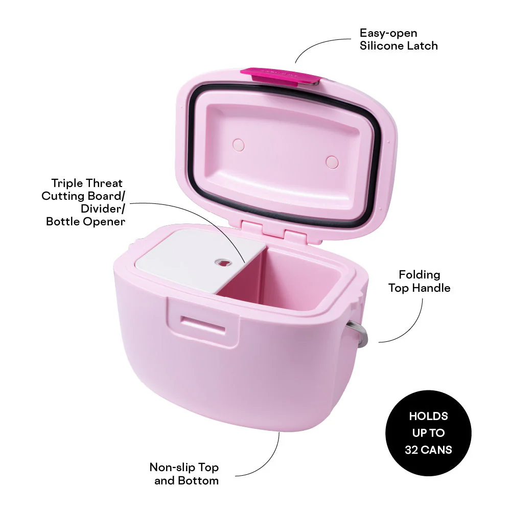 Corkcicle Large Chill Pod Hard Cooler – Rose Quartz – 25qt. - Image 3