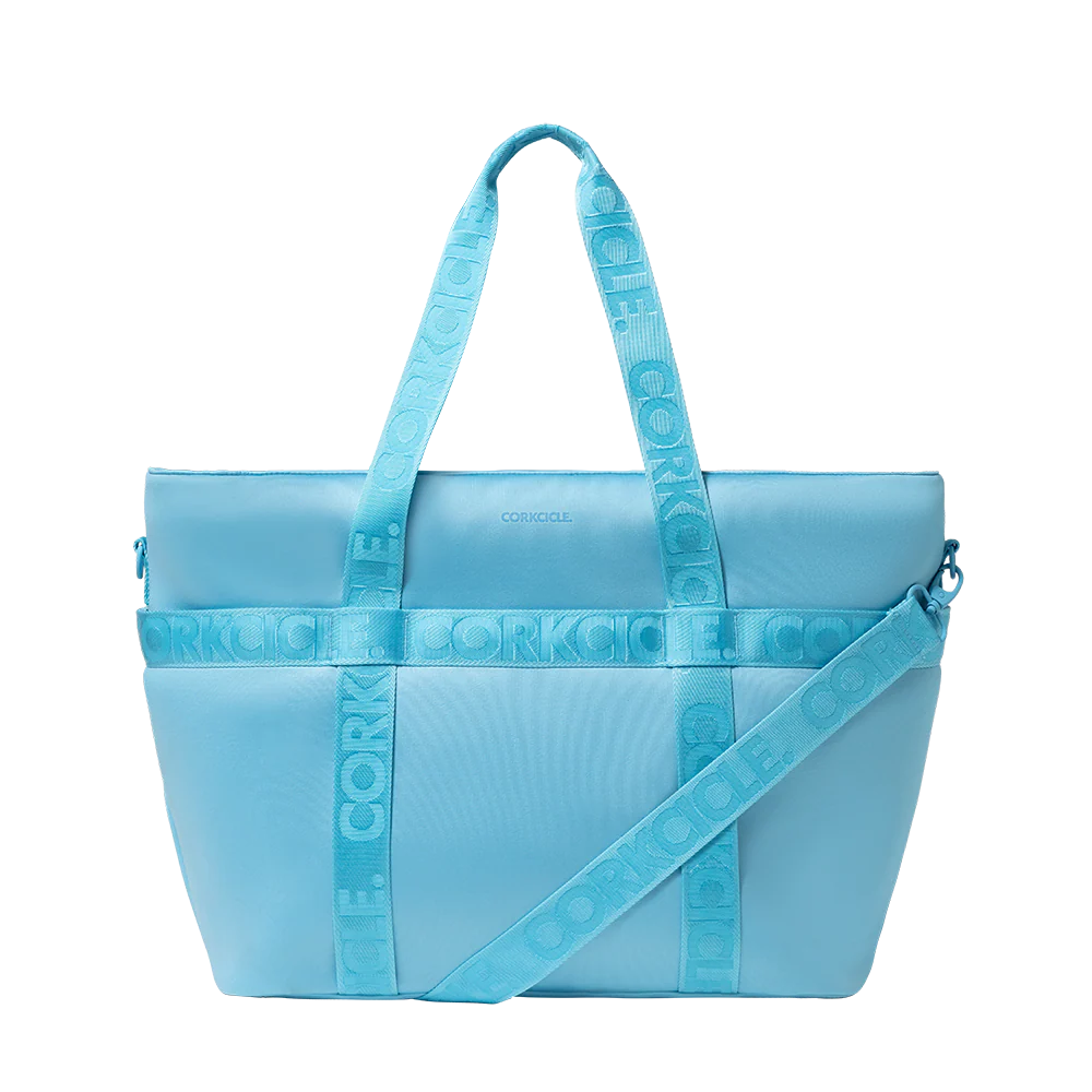 Corkcicle Estelle Insulated Tote Bag – Santorini Blue - Image 2