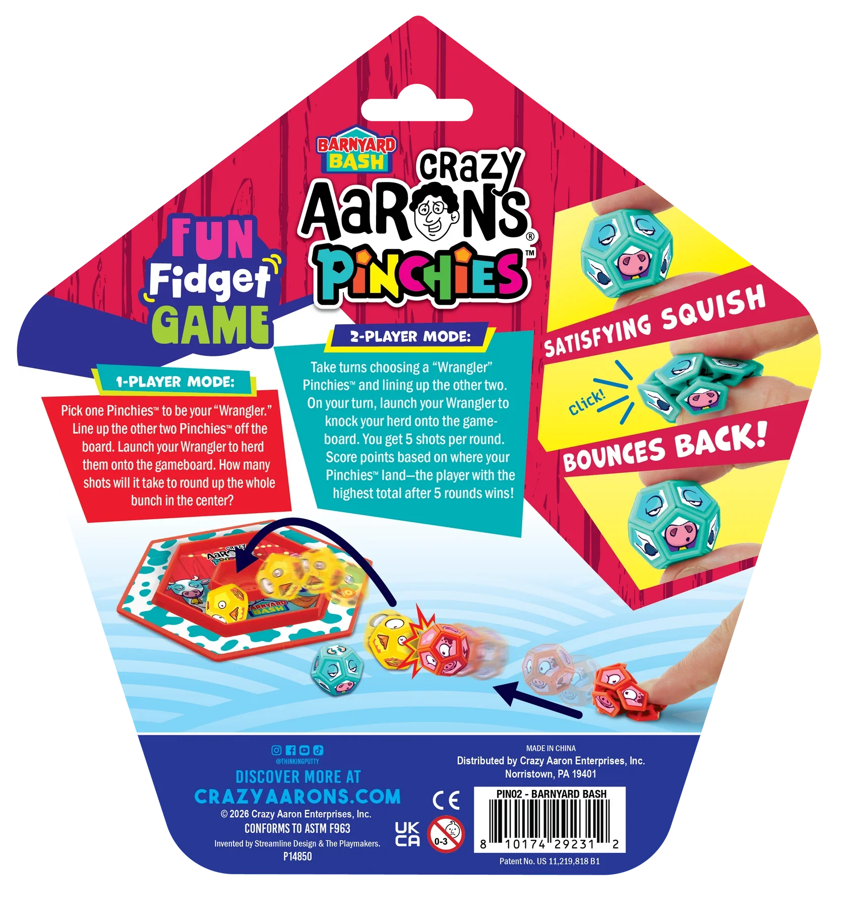 Crazy Aarons Pinchies – Squishy Squeezable Fidget Friends – Barnyard Bash - Image 9