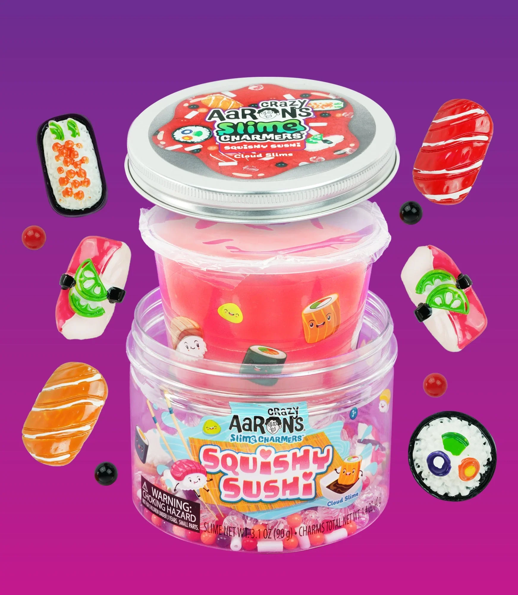 Crazy Aarons Scented Slime Charmers – Squishy Sushi - Image 2