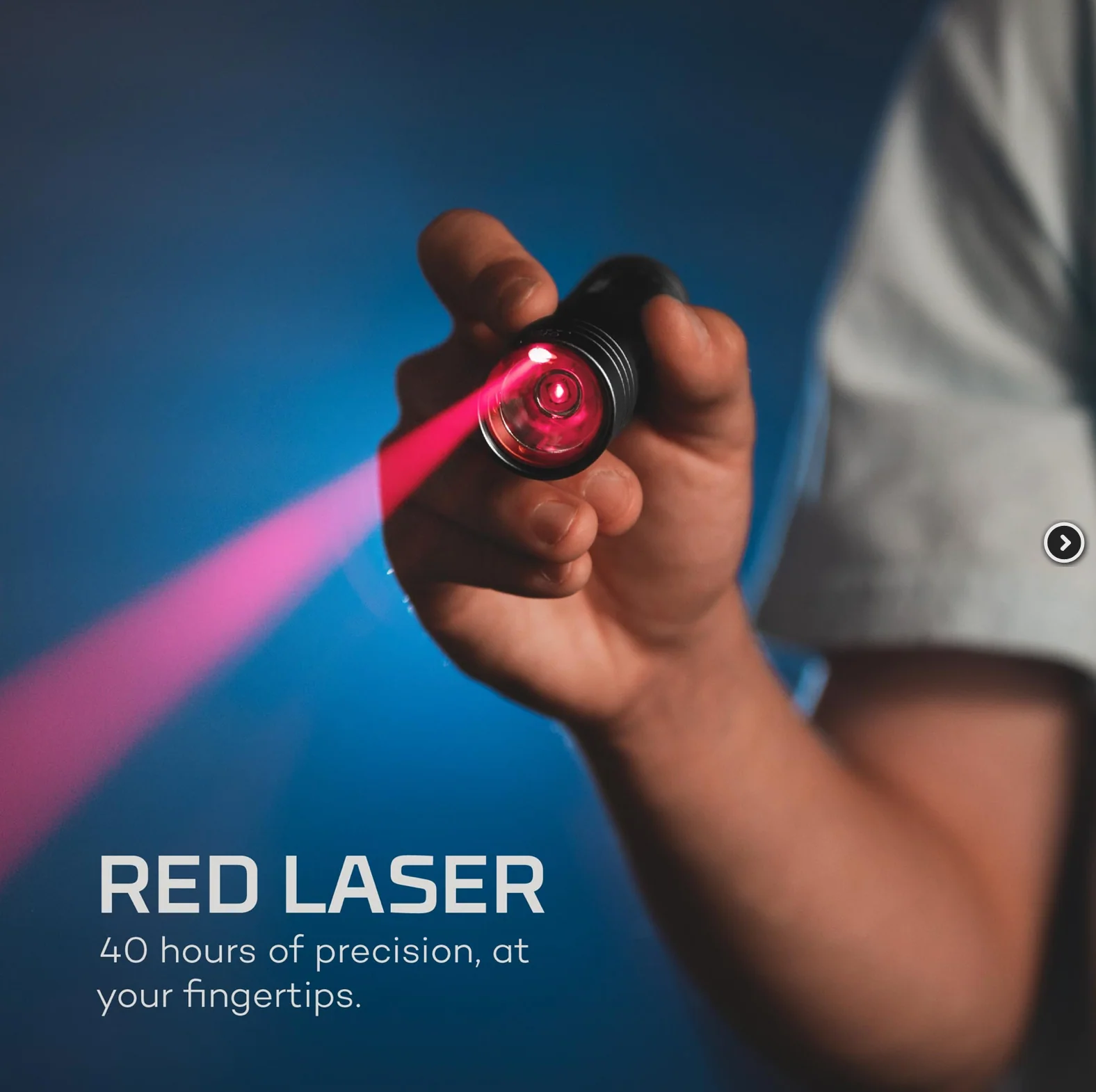 CSI LED 250 Lumen Laser Magnetic Flashlight - BLACK - Image 3