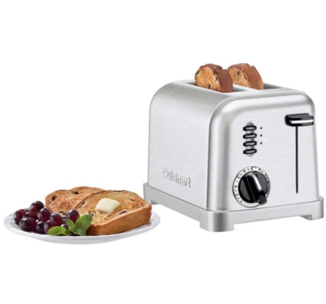 Cuisinart 2 Slice Compact Metal Toaster – Stainless Steel - Image 2