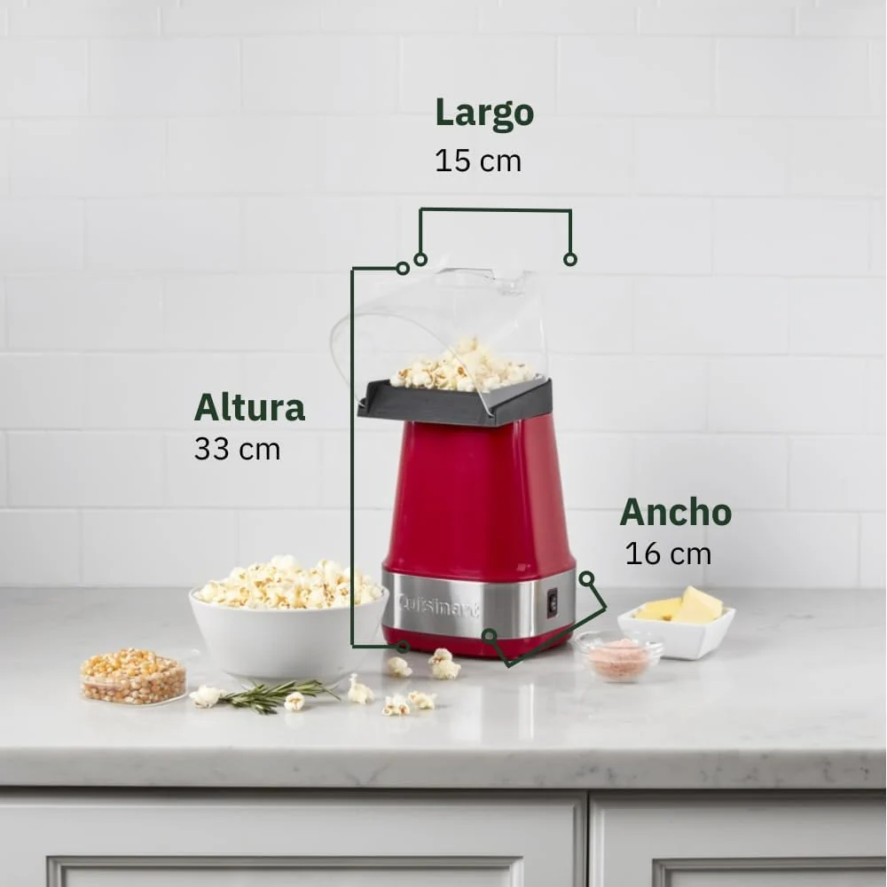 Cuisinart EasyPop Hot Air Popcorn Maker  – Red - Image 3