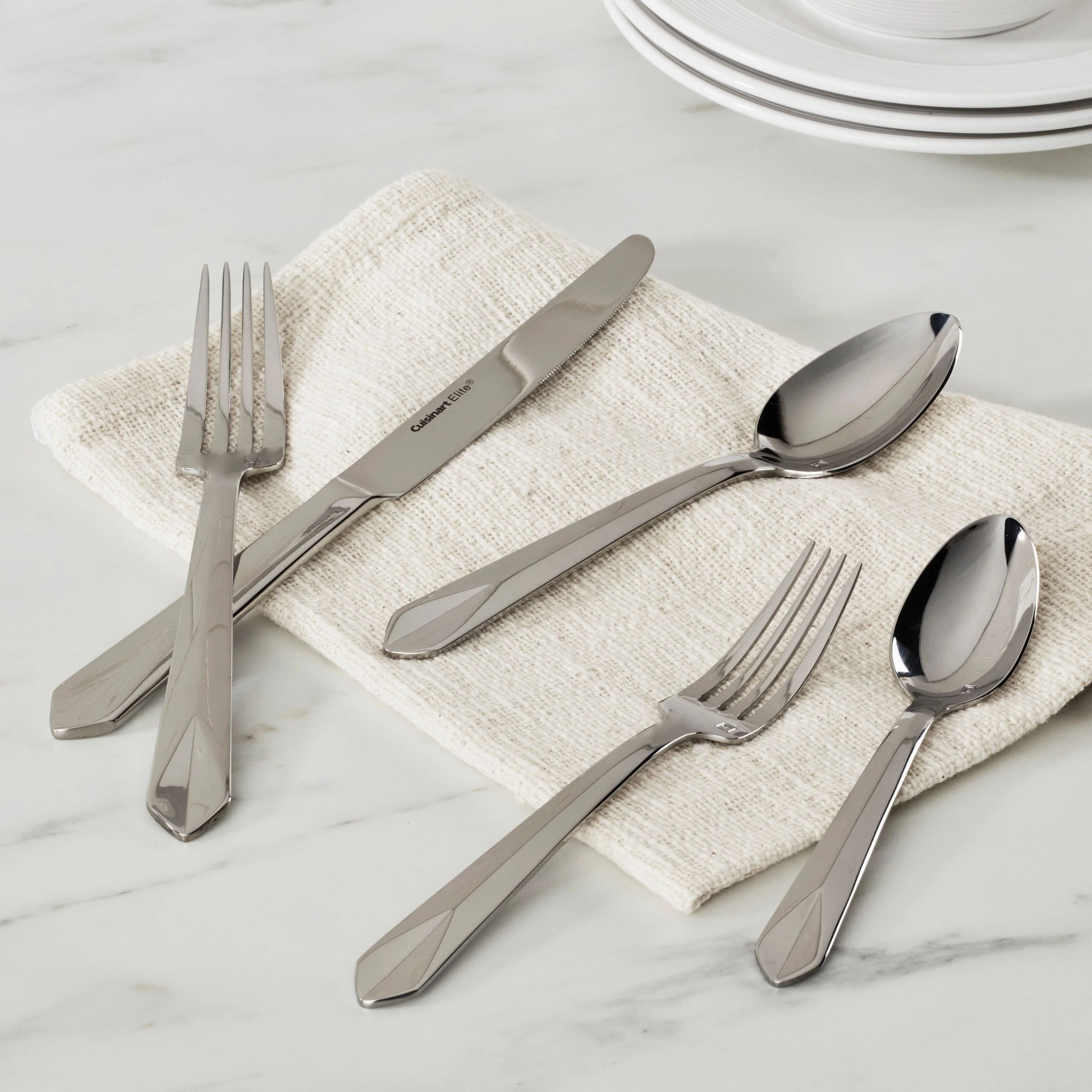 Cuisinart Jolie 20-Piece Fine Stainless Steel Flatware Set – Service for 4 - Image 2