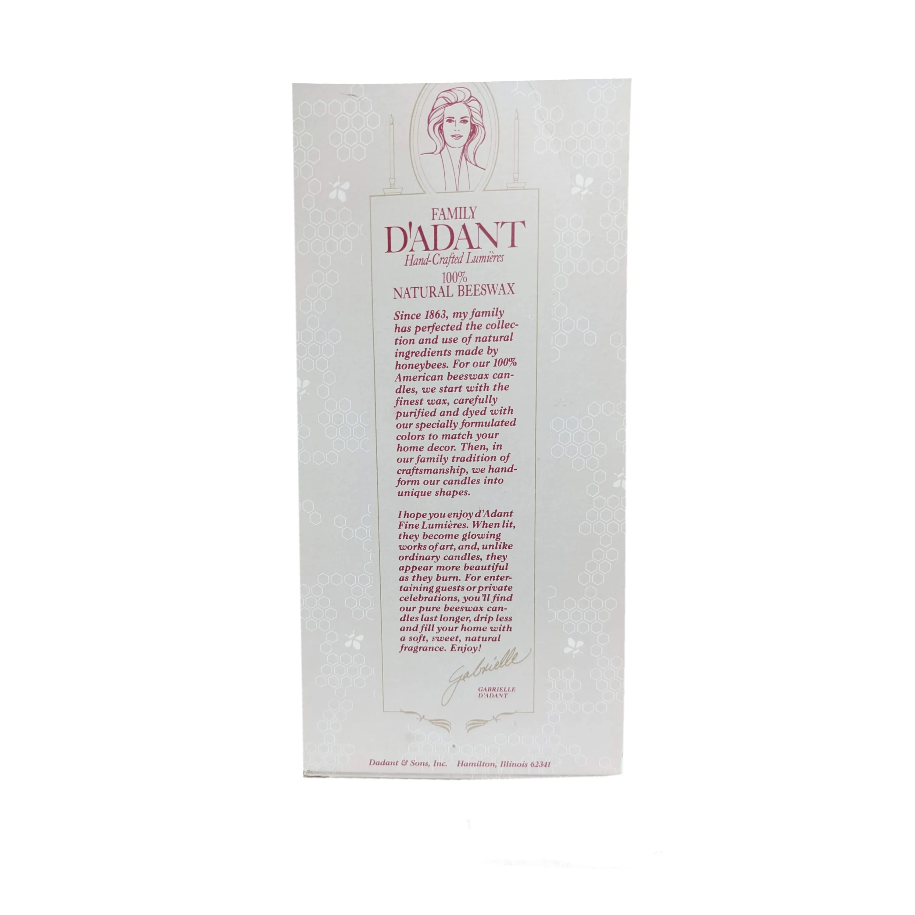 Dadant Beeswax Feathered Twist Candles – 12"– Ivory – 2pk - Image 2