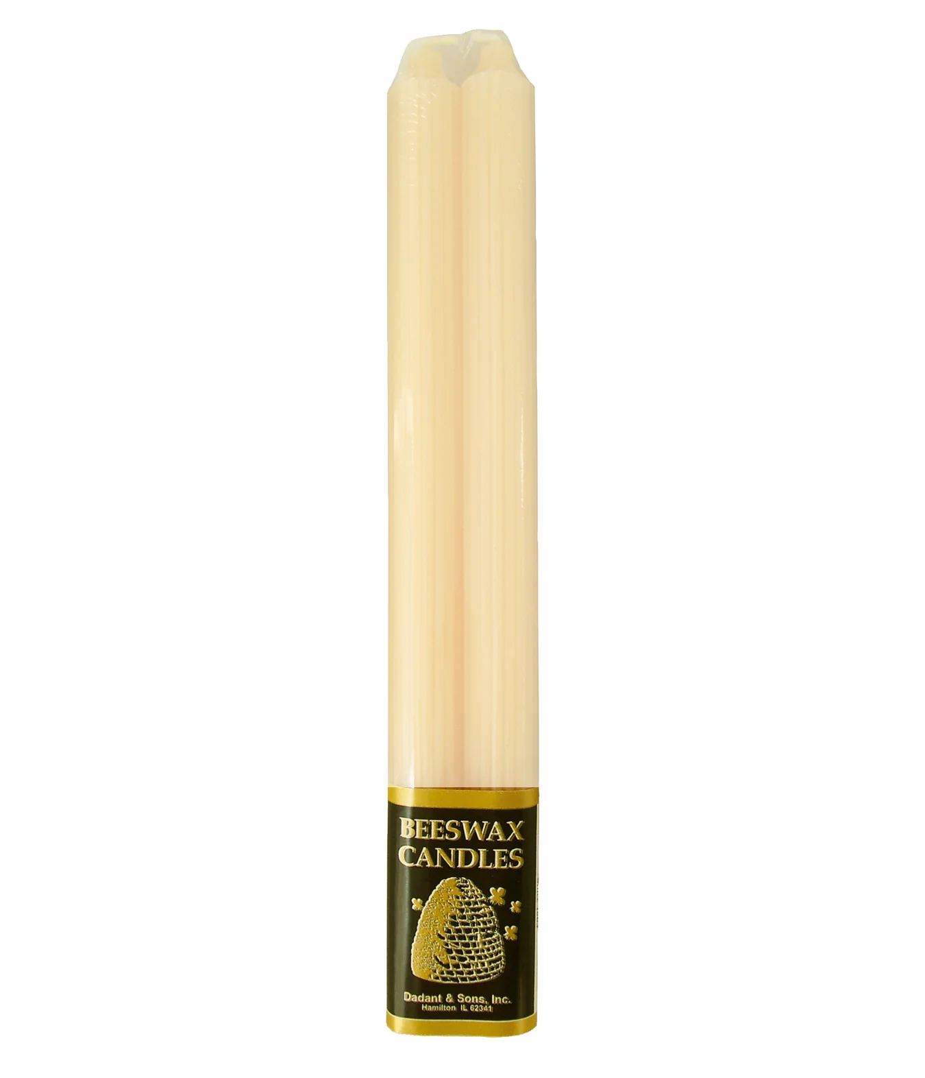 Dadant Classic Ivory Beeswax Candle β 12" β 2pk
