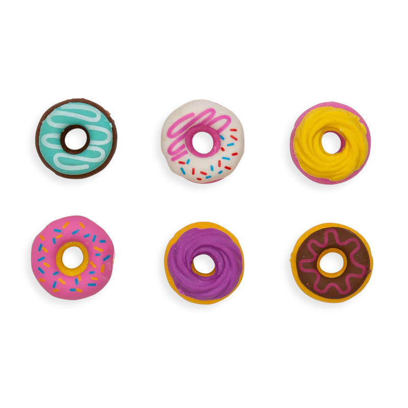 Dainty Donuts Vanilla Scented Pencil Erasers – Set of 6 - Image 3