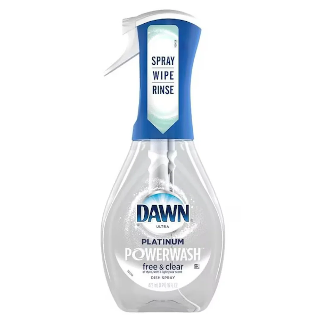 Dawn Platinum Dish Soap Spray Free and Clear Scent – 16 oz