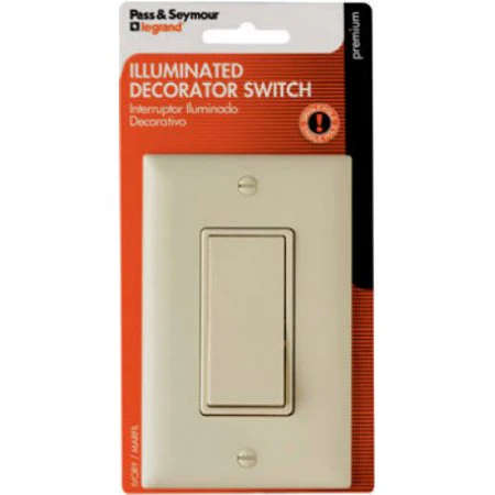 Decorator Single Pole Switch – Ivory