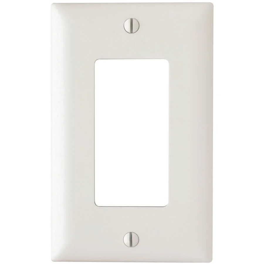 Decorator Single Wall Plate β White