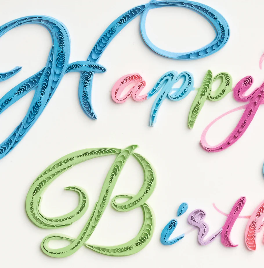Design Design Handcrafted Birthday Card – Vibrant Birthday Wishes – 1 Card & 1 Envelope - Image 2