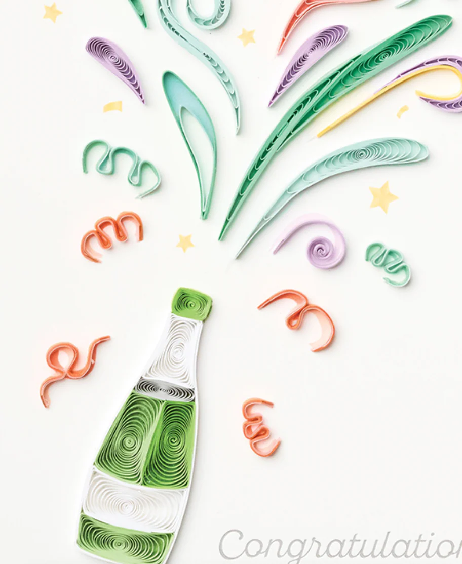 Design Design Handcrafted Card β Sparkling Celebration Wishes β 1 Card & 1 Envelope - Image 2