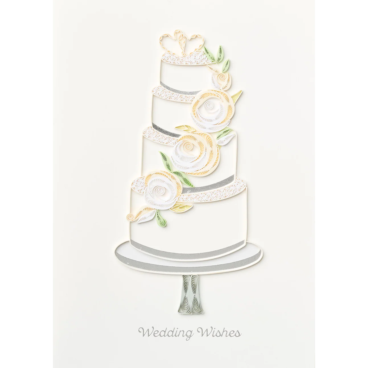 Design Design Handcrafted Elegant Wedding Wishes Card – 1 Card & 1 Envelope