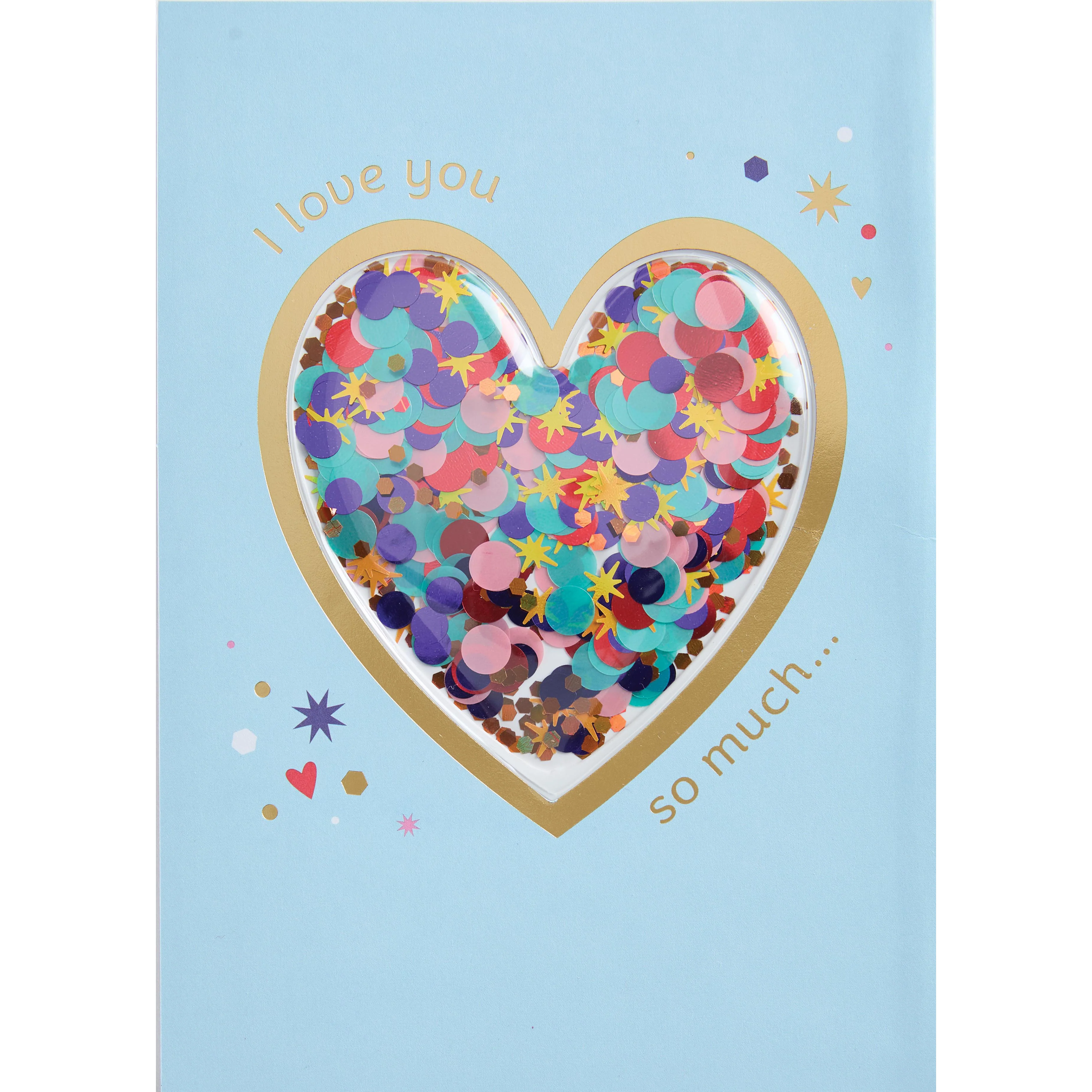 Design Design Handcrafted Valentines Card – Shaker Heart – 1 Card & 1 Envelope
