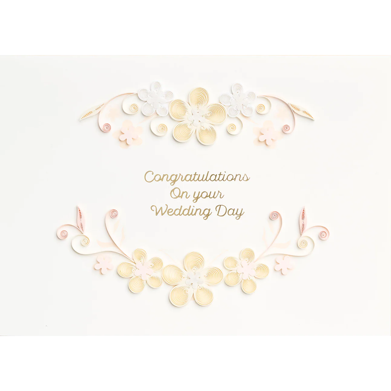 Design Design Handcrafted Wedding Card β Bloom Bliss β 1 Card & 1 Envelope