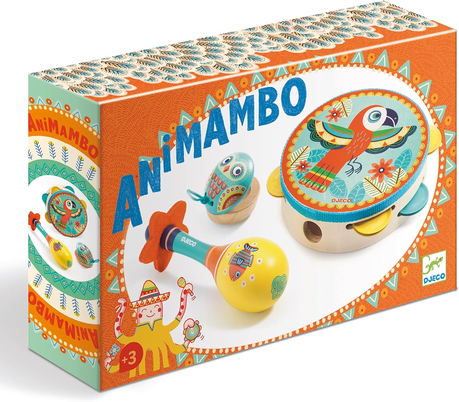 Djeco Animambo – Tambourine | Maraca | Castanet – Music Instrument Set - Image 2