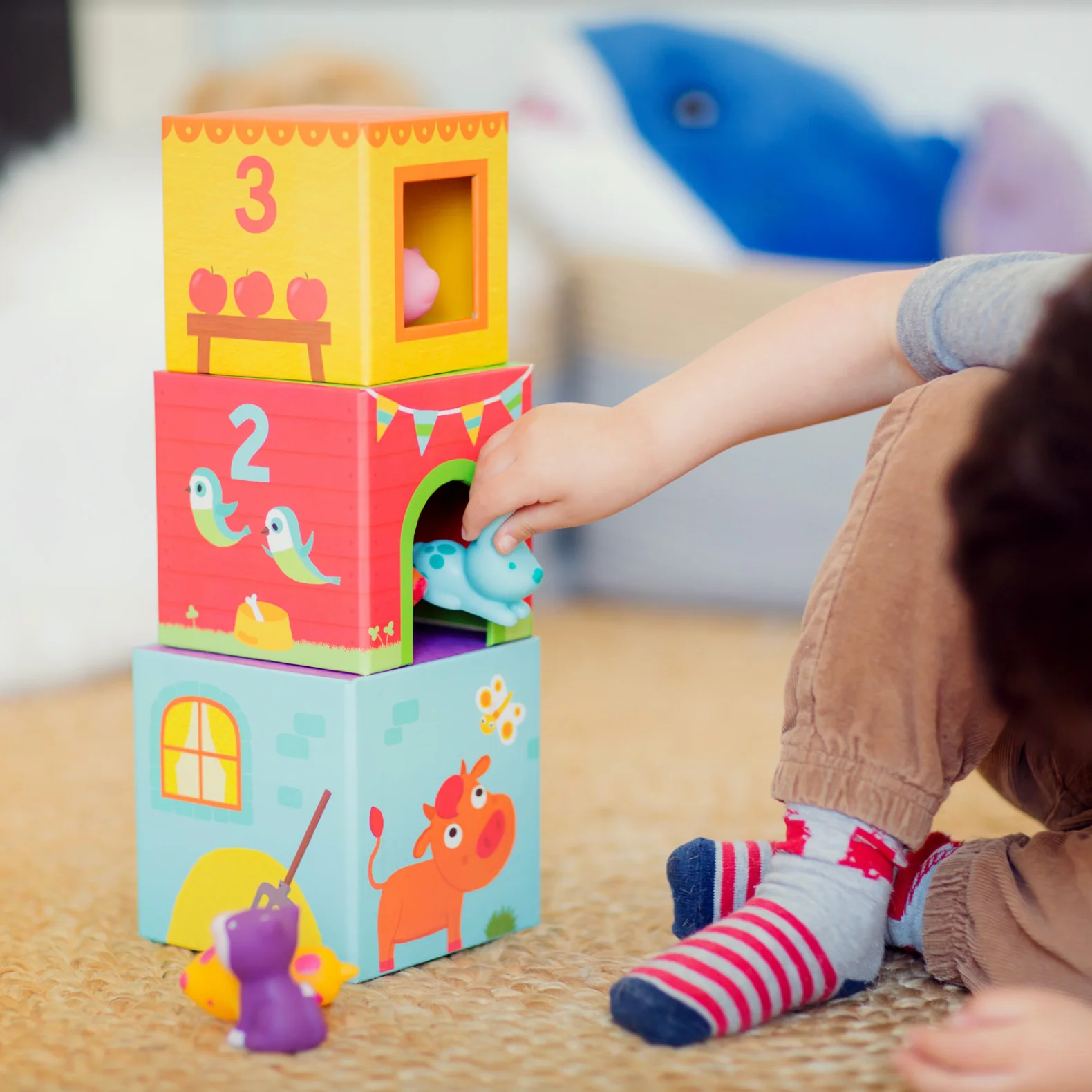 Djeco Topanifarm Towers and Blocks Set - Image 3