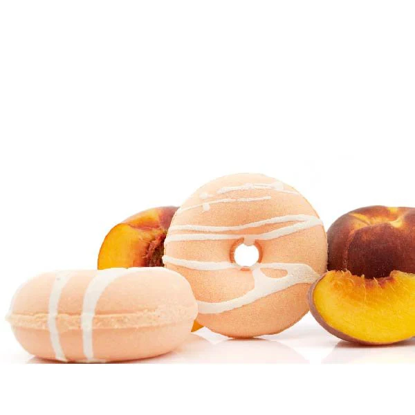 Donut Shape Scented Bath Bombs - Peach - Image 2