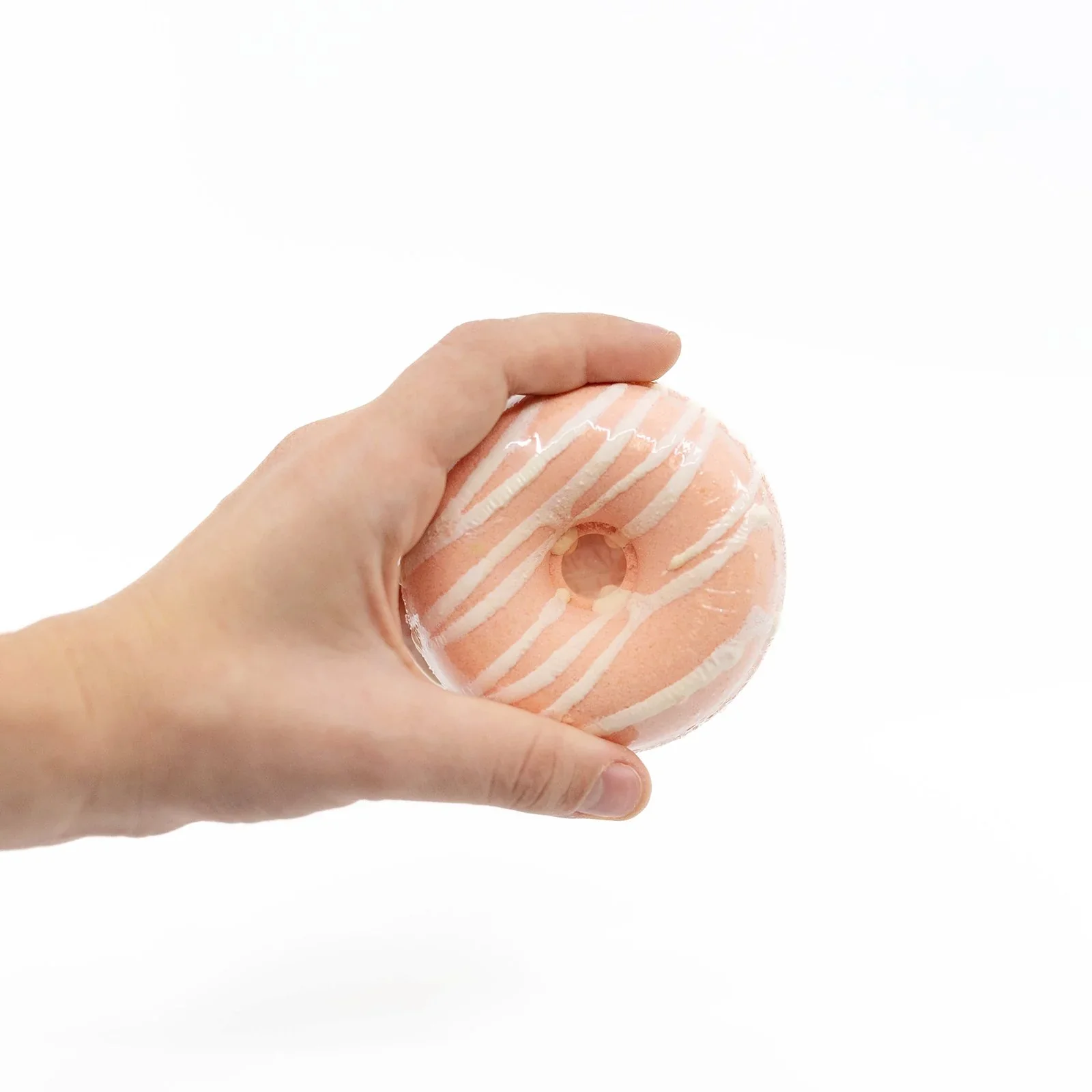 Donut Shape Scented Bath Bombs - Peach - Image 3