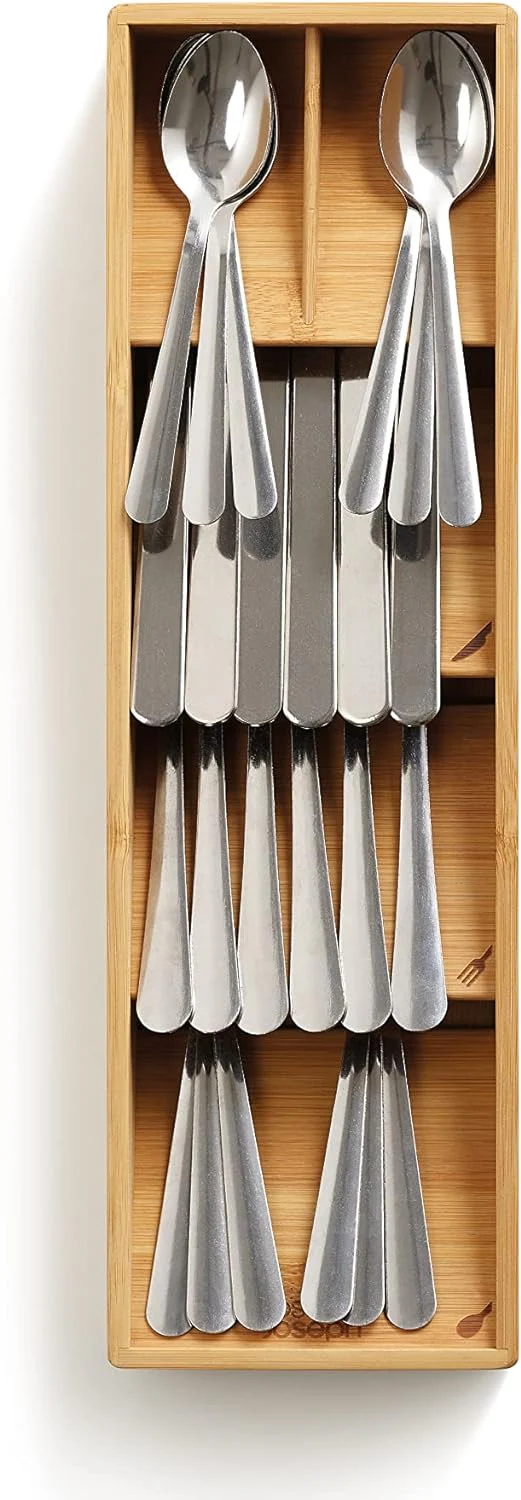 DrawerStore Bamboo Cutlery Organizer – 15.5"x 5" - Image 3
