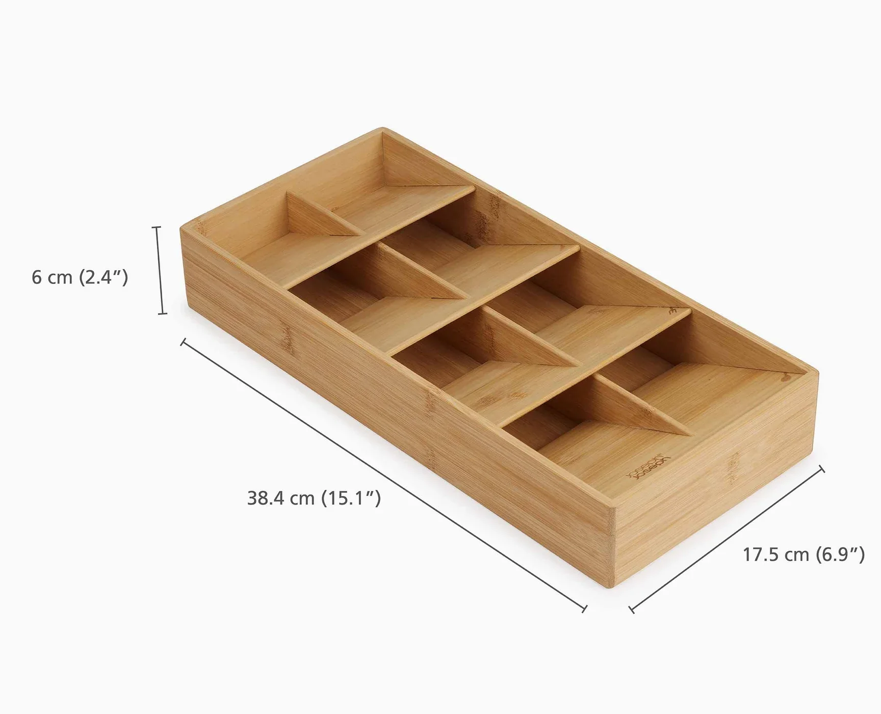 DrawerStore Bamboo Large Cutlery Organizer – 15"x 7" - Image 2