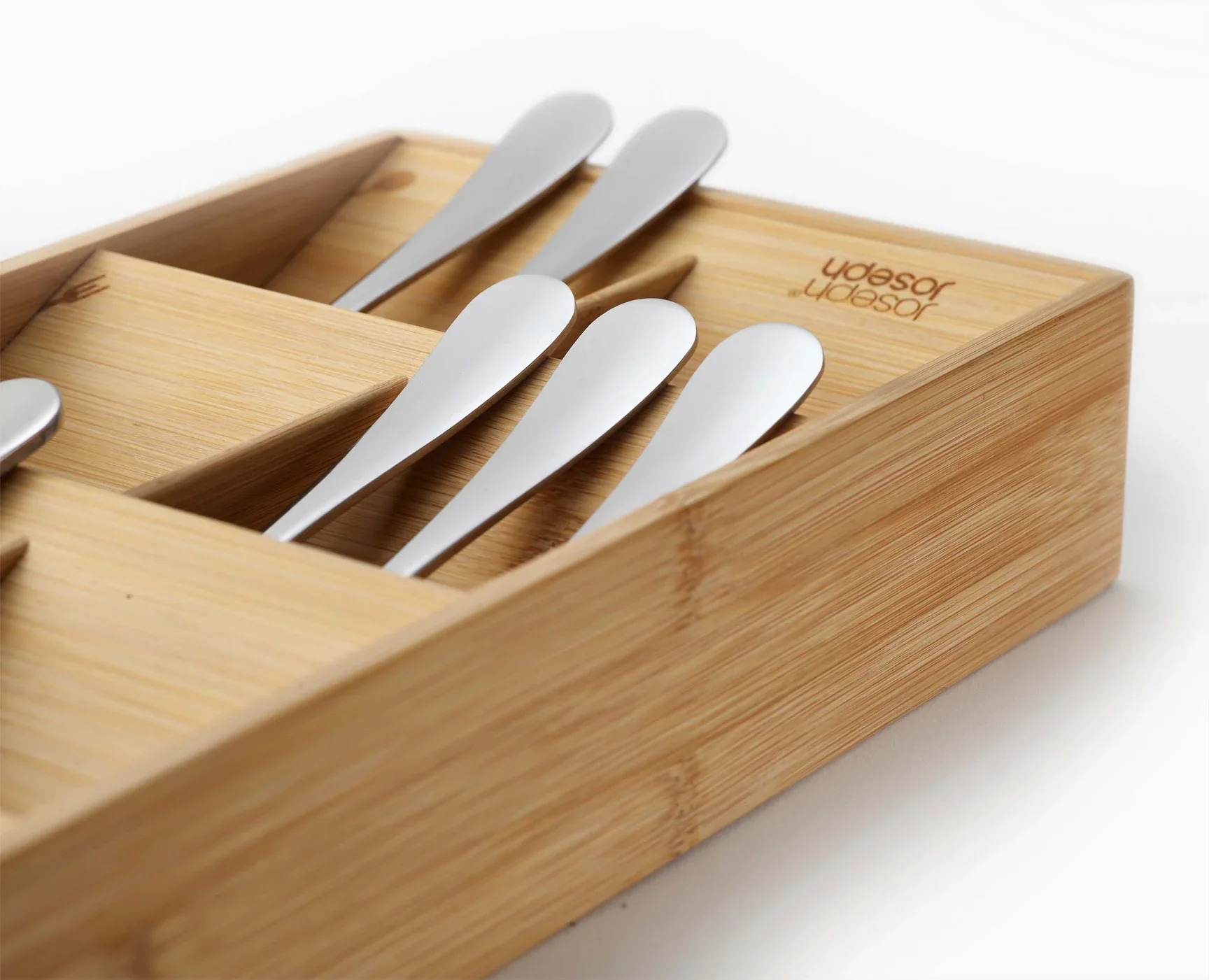 DrawerStore Bamboo Large Cutlery Organizer – 15"x 7" - Image 4
