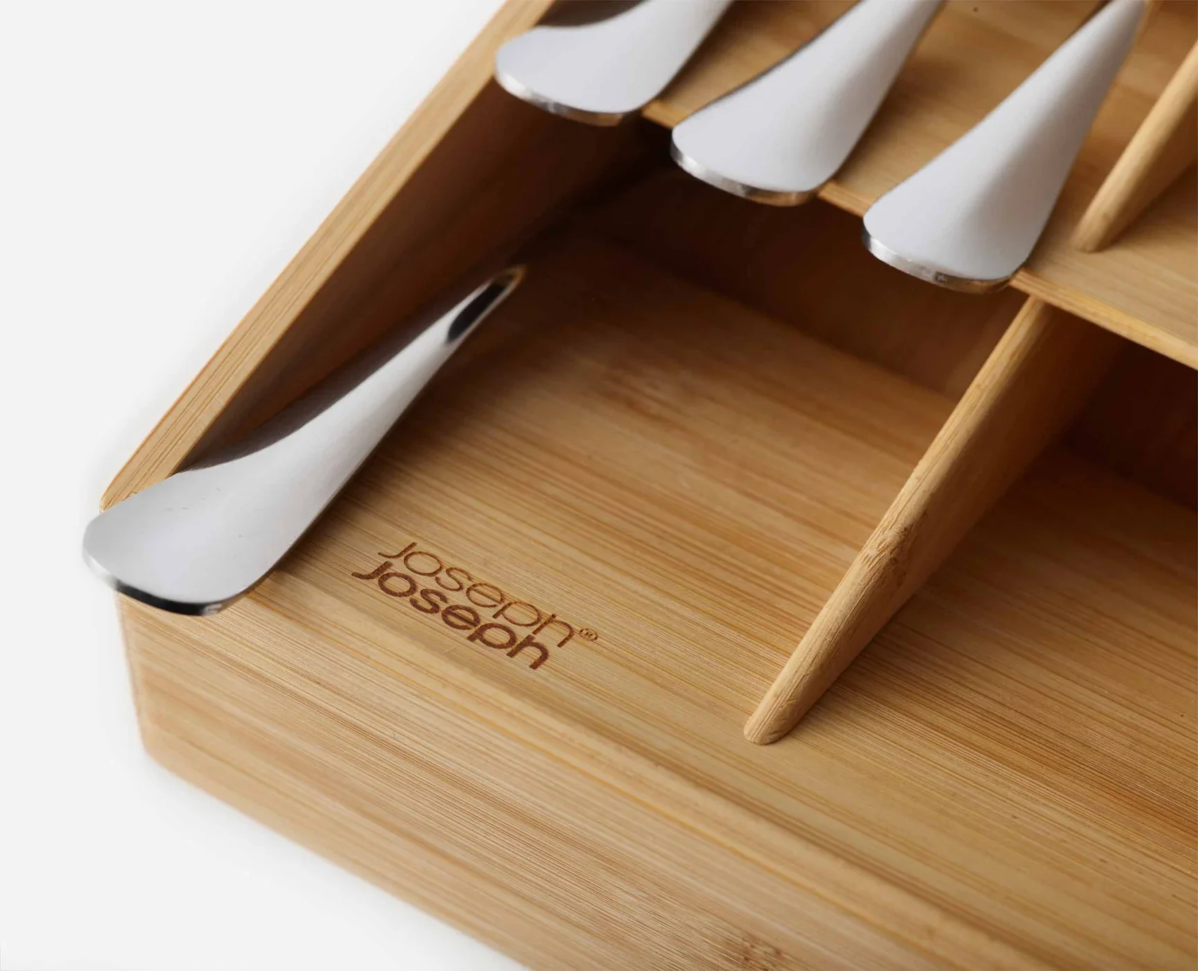 DrawerStore Bamboo Large Cutlery Organizer – 15"x 7" - Image 5