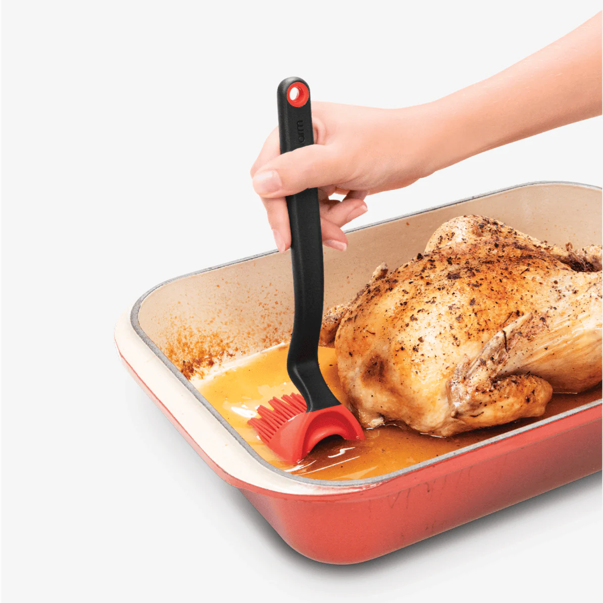 Dreamfarm Brizzle Scoop Drizzle & Brush – Silicone Basting Brush – Red - Image 7