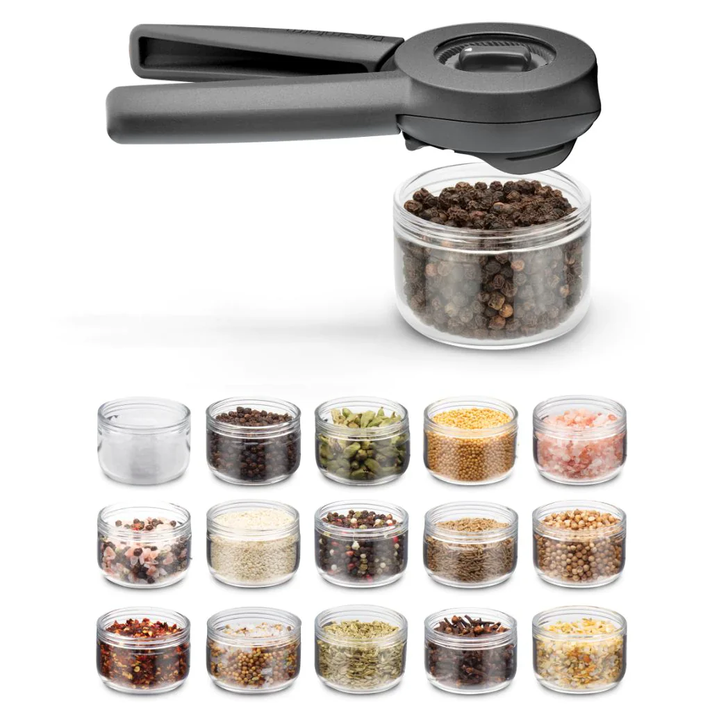 Dreamfarm Ortwo Lite Pepper, Salt & Spice Mill – Black - Image 4