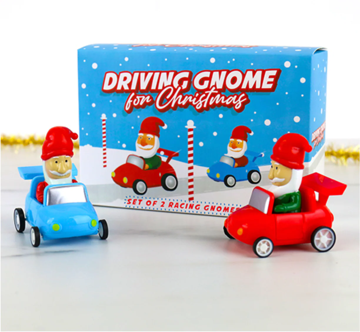 Driving Gnome for Christmas Toy – Set of 2 - Image 2