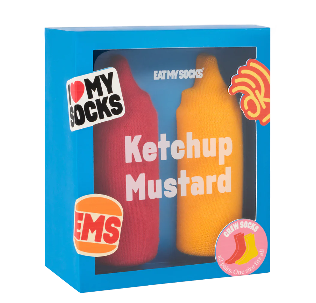 Eat My Socks – Ketchup Mustard (2 pairs of Socks)