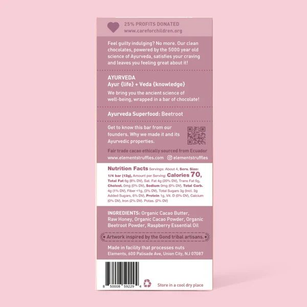 Elements Truffles Chocolate Bar – 1.8 oz. – Rasberry ** - Image 2